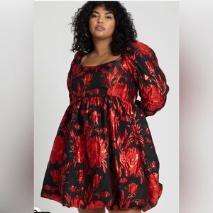 Eloquii Balloon Skirt Mini Dress